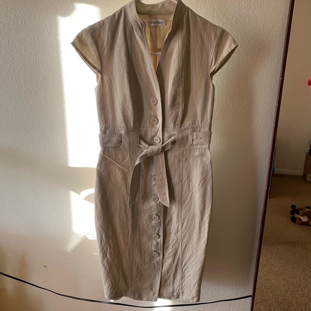 Ck beige dress